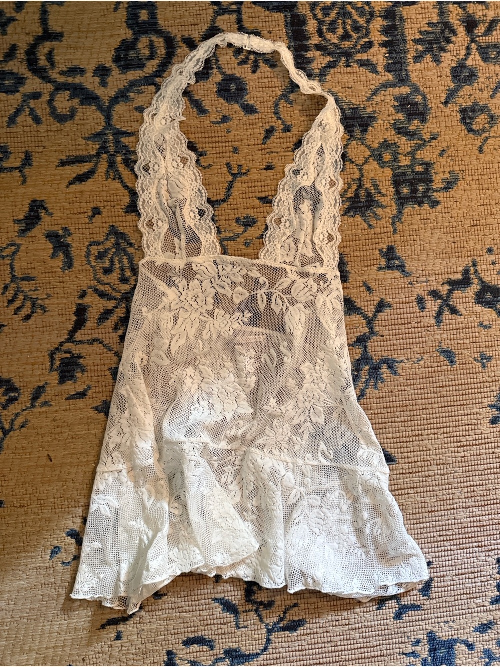 Victoria’s Secret Lace Halter Chemise intimate  - Ivory white